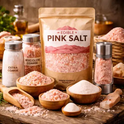 Edible pink salt