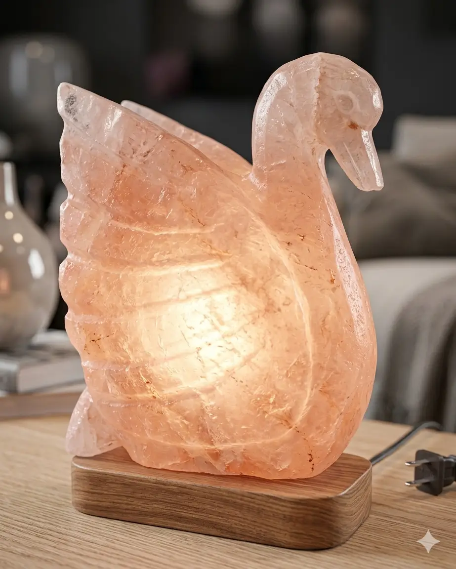 Swan/Duck shaped Pink salt lamp - Image 3