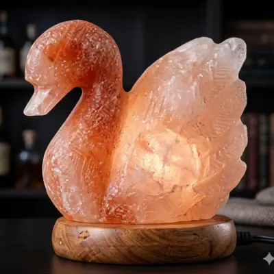 Swan/Duck shaped Pink salt lamp