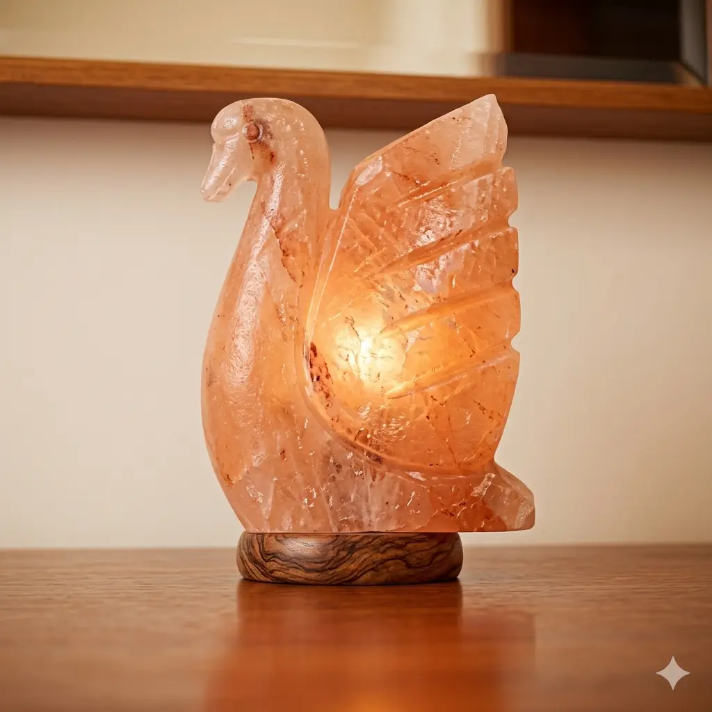 Swan/Duck shaped Pink salt lamp - Image 2