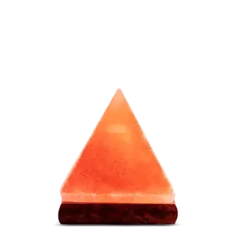 Hand carved Pyramid shaped Pink Salt Lamp